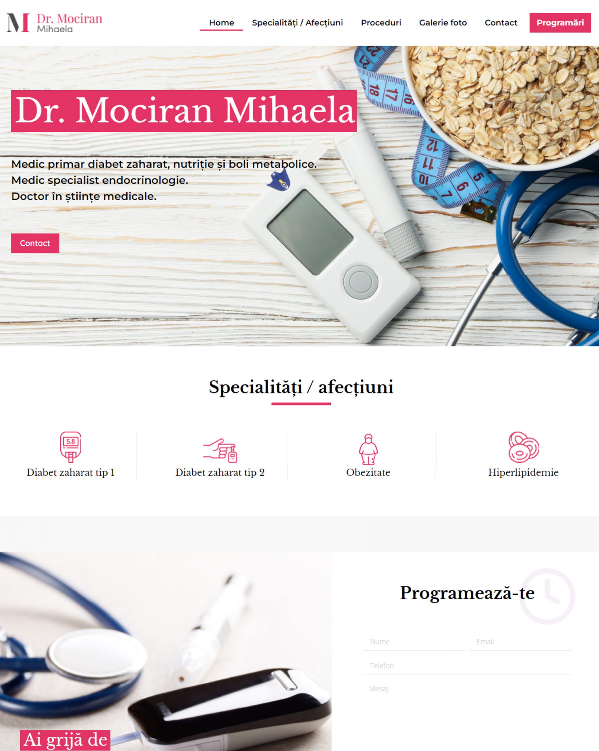 realizare website cabinet medical